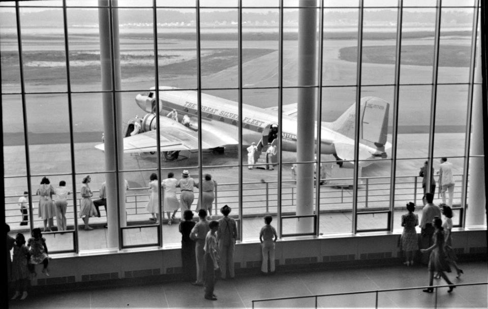 Silver Fleet: In the main waiting room of the municipal airport in Washington, D.C., July 1941.