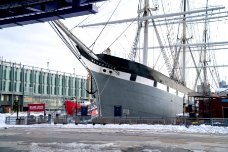 Wavertree Ship in an empty East River Park