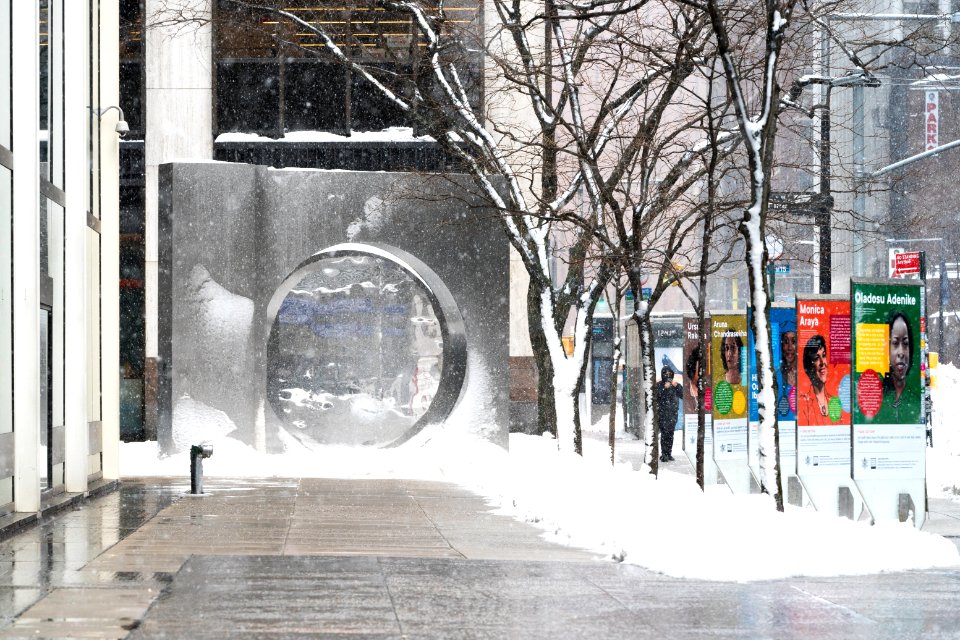 Water Street, still snowing