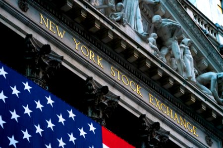 New York Stock Exchange Pediment Close-Up photo