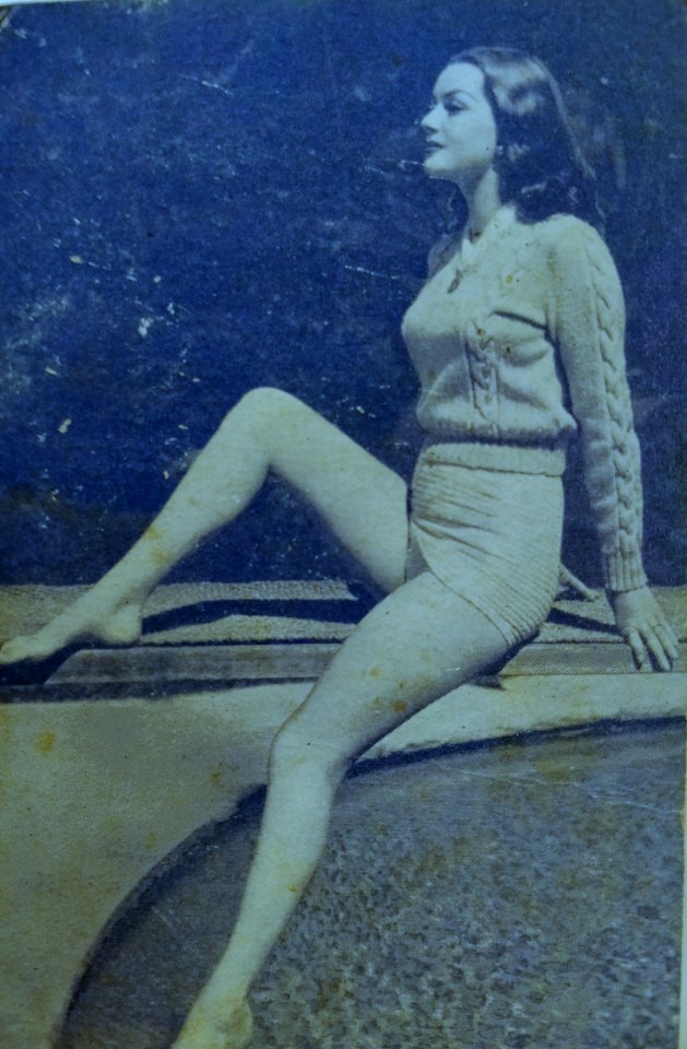 Found photo of a pinup model. Circa 1930s.