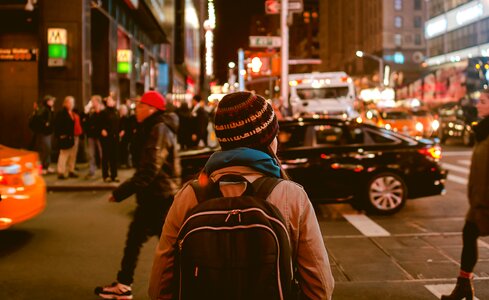 Urban knapsack pedestrians