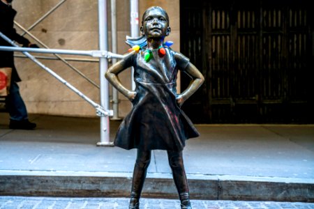 Festive Fearless Girl photo