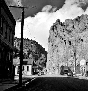 Lead and silver mining in the former ghost town of Creede, Colorado, 1942. photo
