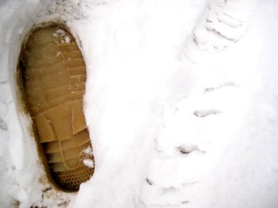 One Small Muddy Foor Print for Man..