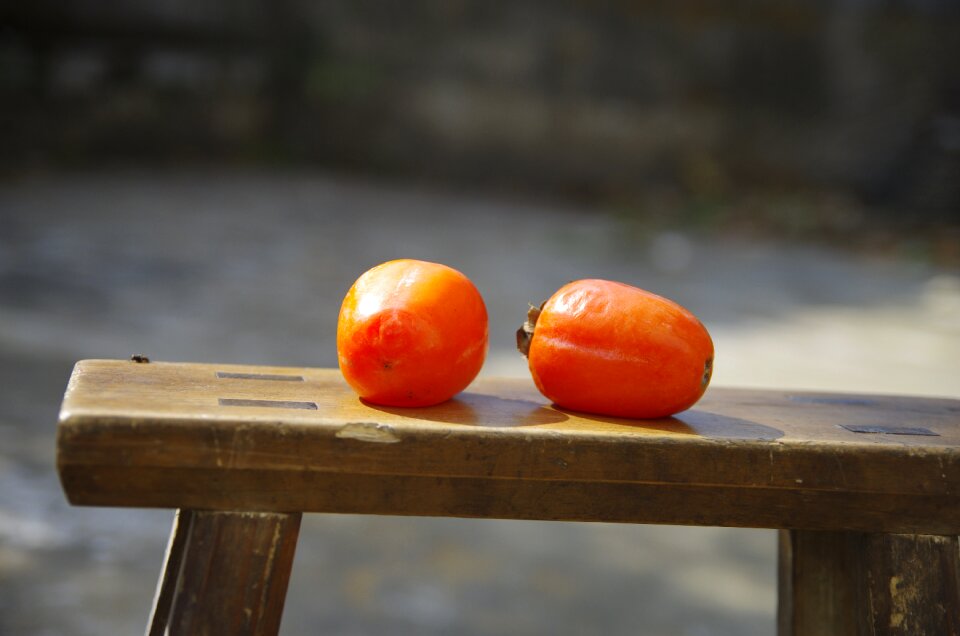 Fruit outdoor bench