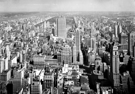 86 Years: Looking north from the Empire State Building. New York City, September 11, 1933.