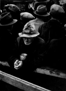 Requiem for the American Dream: Unemployed men at the White Angel Breadline in San Francisco, Califorinia 1933. photo