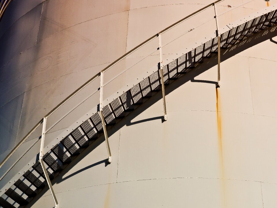 Rust metal industrial plant