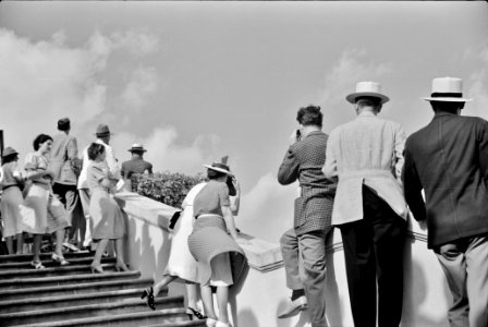 The Horse races at Hialeah Park. Miami, Florida, 1939.