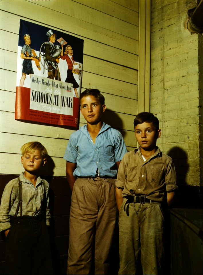 Schools At War: Rural school children, San Augustine County, Texas. April 1943.