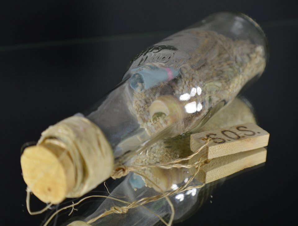 Sos bottle background