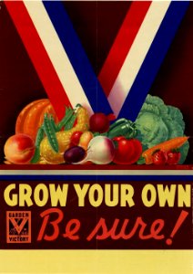 A Victory Garden poster from WWII.