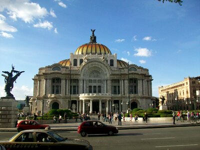 Mexico city palace of fine arts city photo