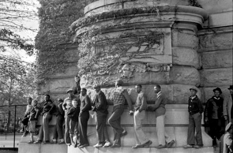 The Cheap Seats: Watching the Columbia-Navy football game, Annapolis, Maryland, November 1937.
