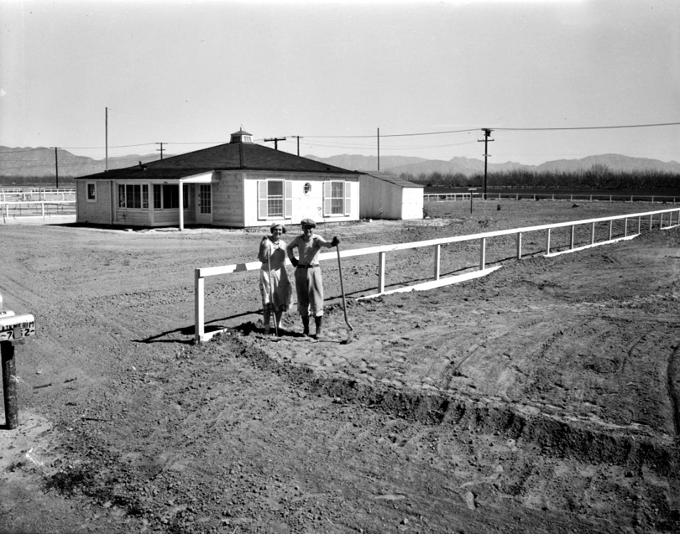 A Hand Up: San Fernando federal subsistence homesteads. Forty homes, all occupied, each with nearly an acre of ground. California, February 1936.