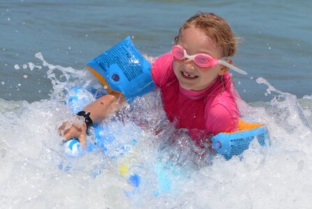 Waves surfboard people photo