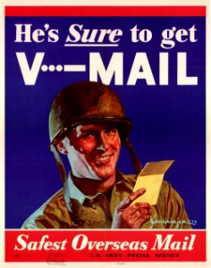 A WWII V-Mail poster from 1943.