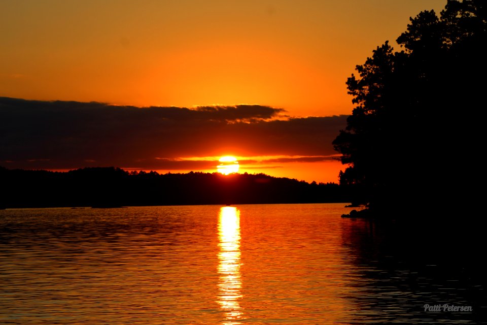Sunset over Lake Kabtogama