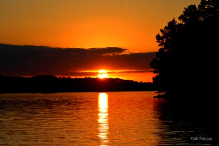 Sunset over Lake Kabtogama photo
