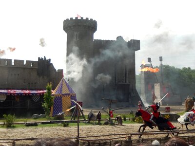 Castle battle middle ages photo
