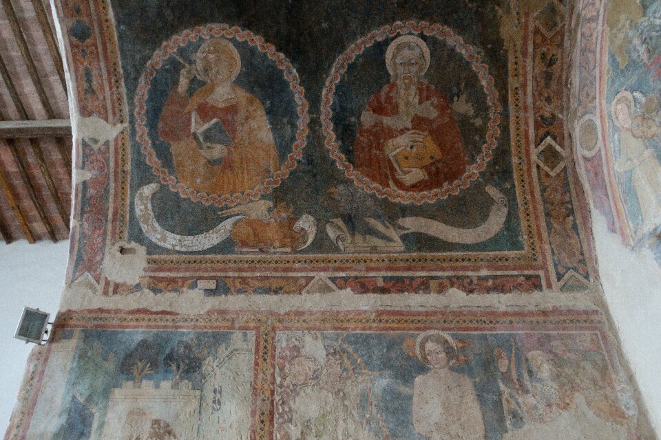 Al fresco mural evangelists