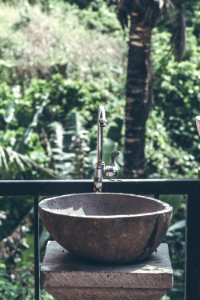 Washbasin in the tropics photo