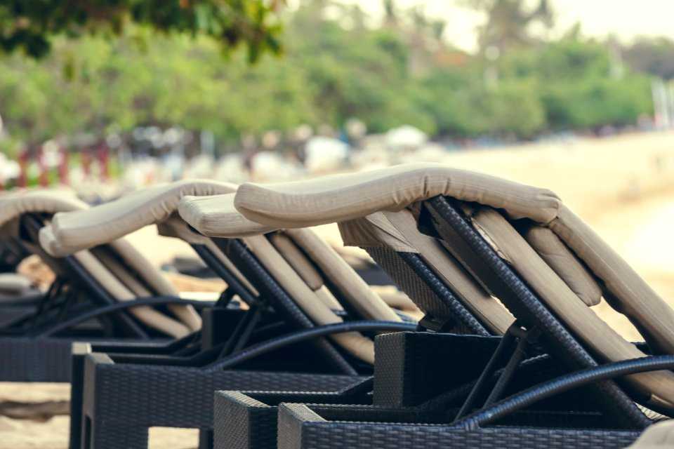 Beach chairs, Bali island