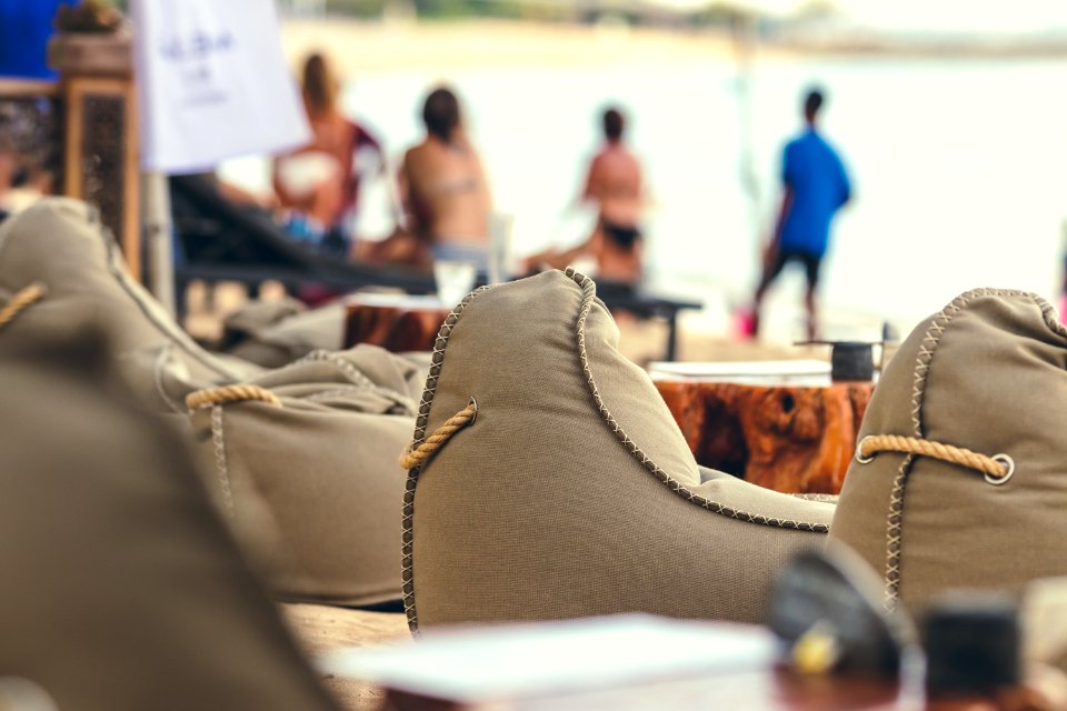 Beach chairs, Bali island