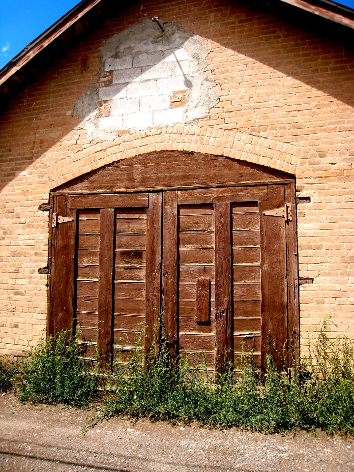Wide Door and Weeds