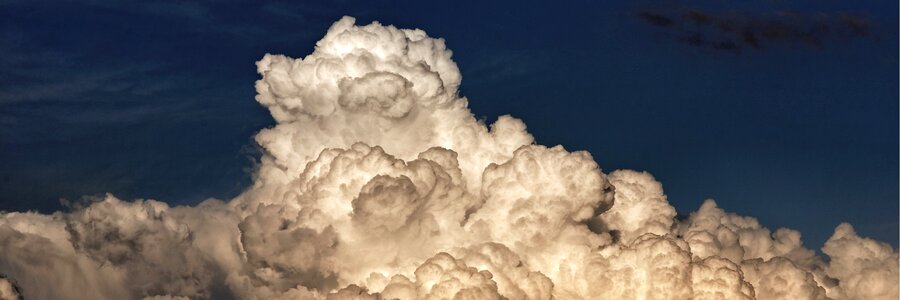 Threatening mood thundercloud