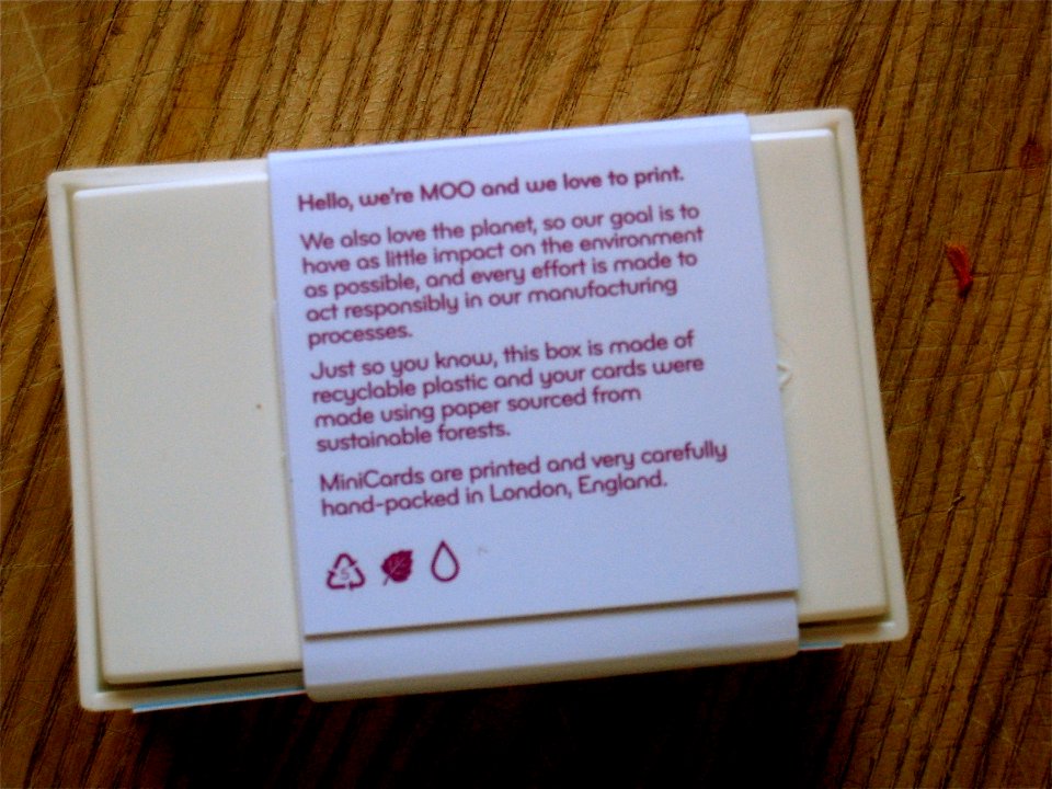 Love the Moo Card Sentiments