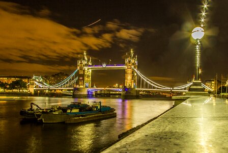 Tower bridge night england