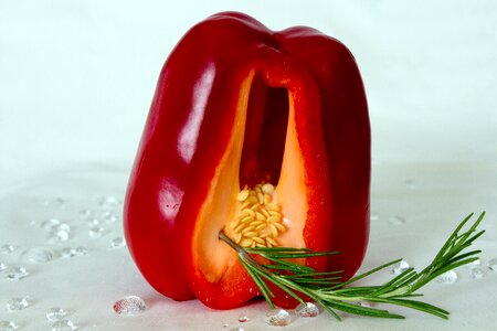 Paprika rosemary close up