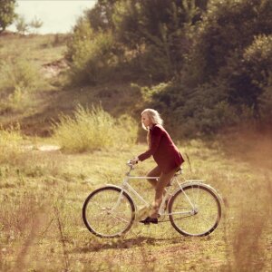 Bike riding brown bike photo