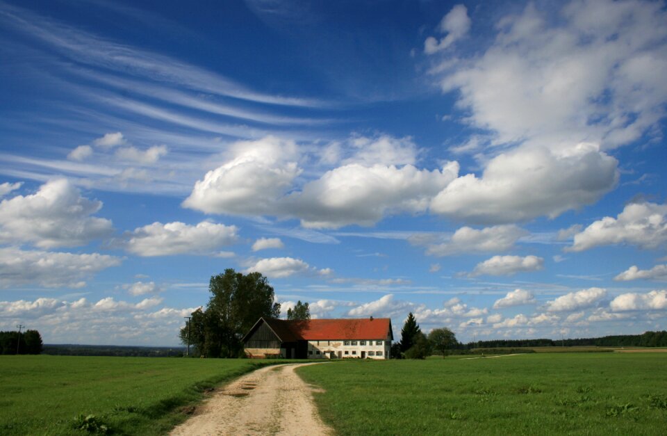 Clouds landscape blue
