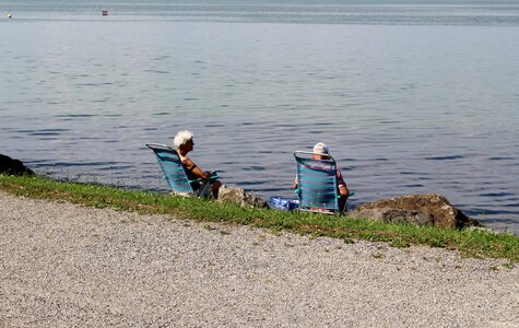 Relax beach chairs pair