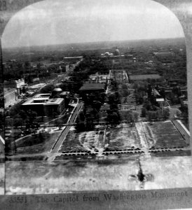 1935 (Feb 28) The Capitol from the Wash Monument LOC P+P Stereograph, Wash DC Views, Keystone View Company (1)