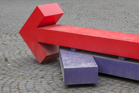 Red colorful symbol