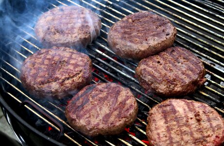 Barbecue flame embers