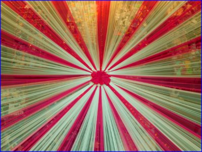 ribbons used as decoration at one of the malls