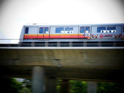 train on viaduct photo