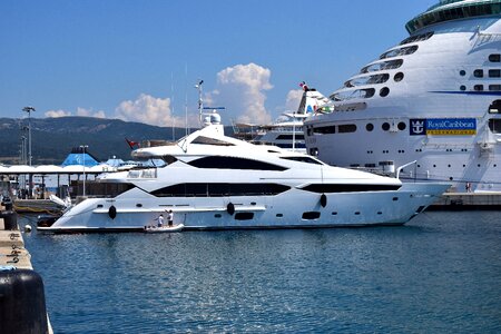 Boat motor yacht clean