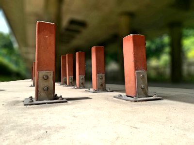 another perspective view of log steppers