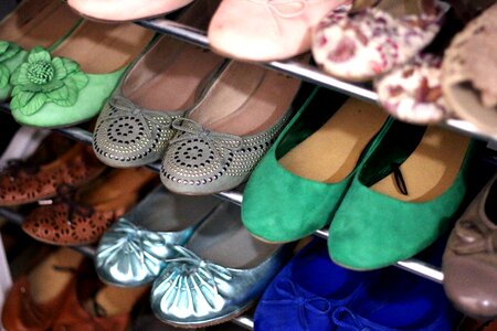 Ballerinas shoe shelf women photo