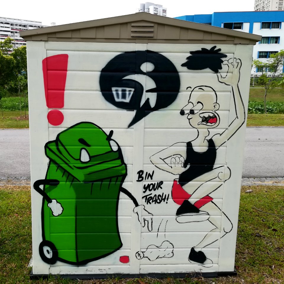 mural - bin your trash