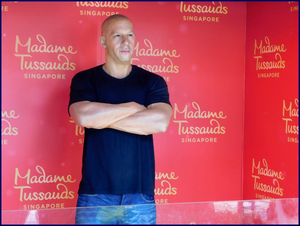 vin diesel @ mdm tussauds sentosa singapore