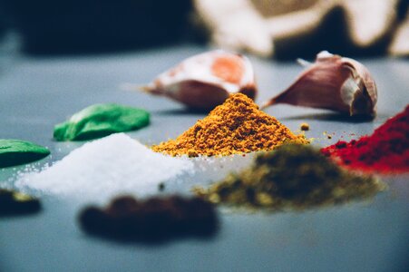 Spices and herbs cooking fresh photo