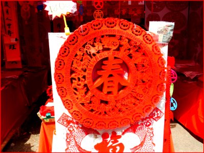 04Feb2019 - almost all decors for chinese new year are red as red is the auspicious color for chinese new year