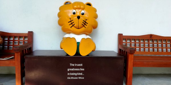 Singa the kindness lion mascot @ children's garden photo